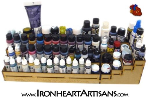4 Tier Stepped Paint Rack - Ironheart Artisans