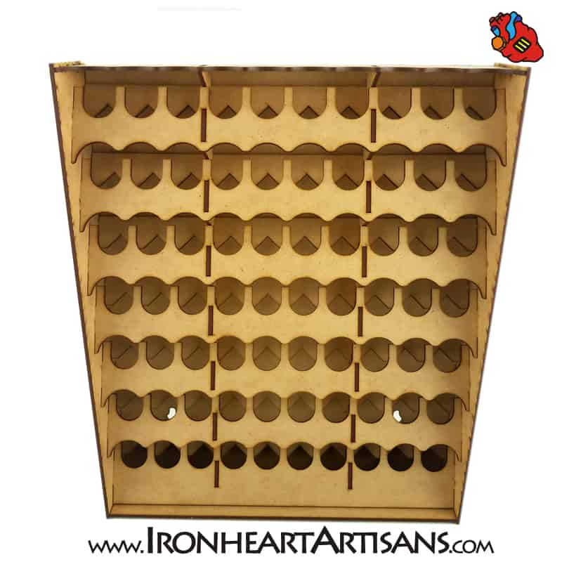 Inverted 48 Dropper Bottle Paint Rack - Ironheart Artisans